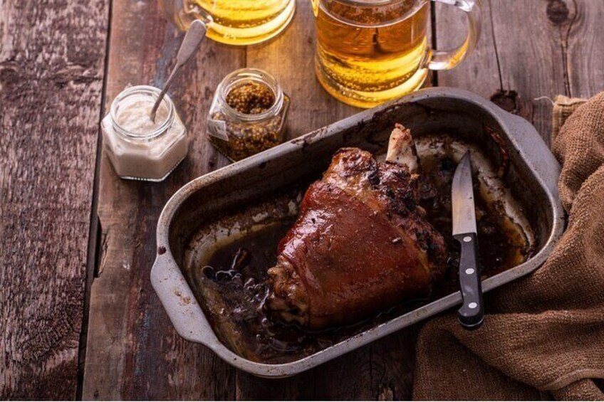 Main Food Tour dish - pork knuckle