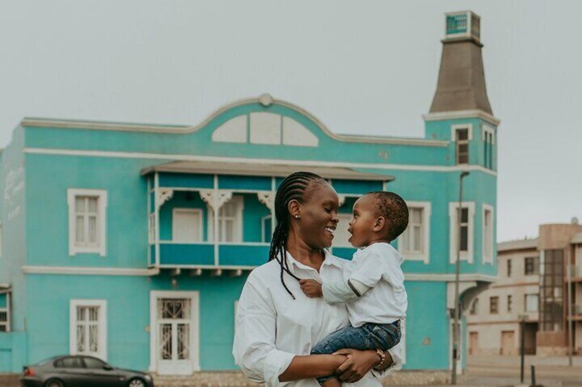 Swakopmund's historic German architecture provides a beautiful setting for photoshoots.