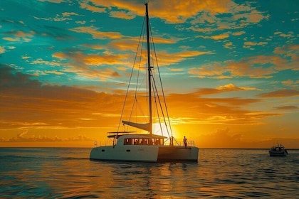 Barcelona Sunset Exclusive Private Luxury Catamaran Sailing