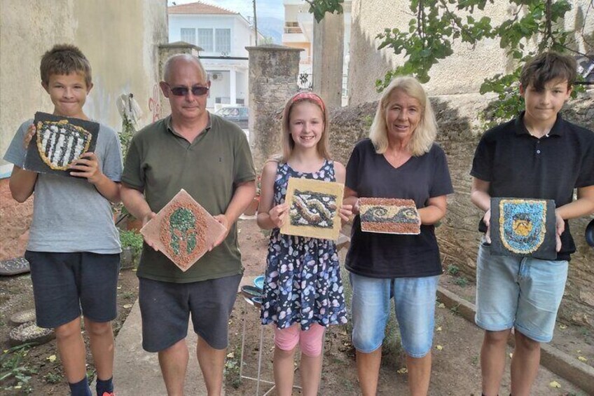 Mosaic Art Workshops in Sparta, GREECE