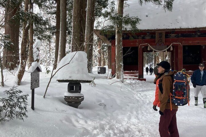 EN/CN Guided Snowshoeing and Snow Monkey Tour in Nagano