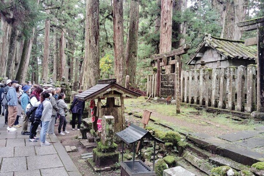2 Hours Okuno in Cemetery and Kobo Daishi Tour in Koyasan