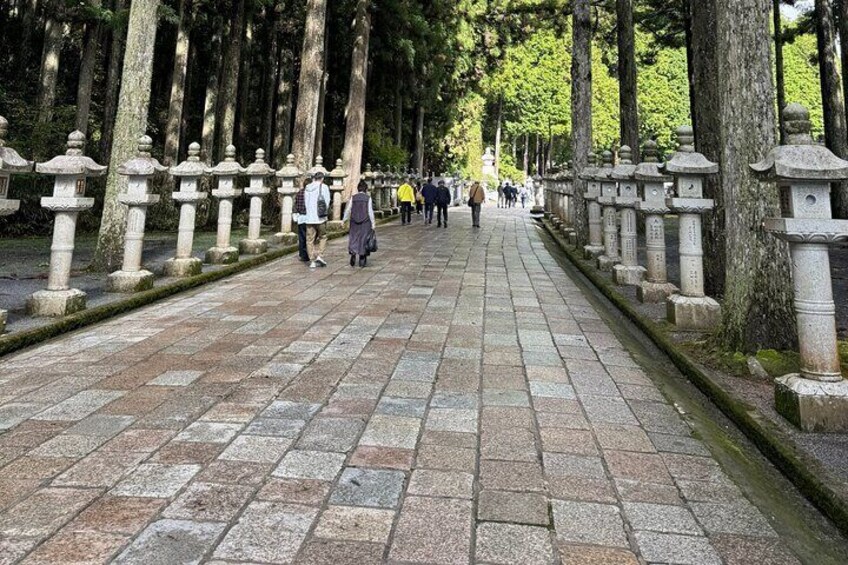 2 Hours Okuno in Cemetery and Kobo Daishi Tour in Koyasan