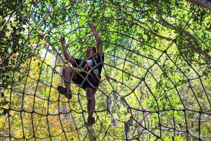 Climb the only giant web in Puerto Vallarta!