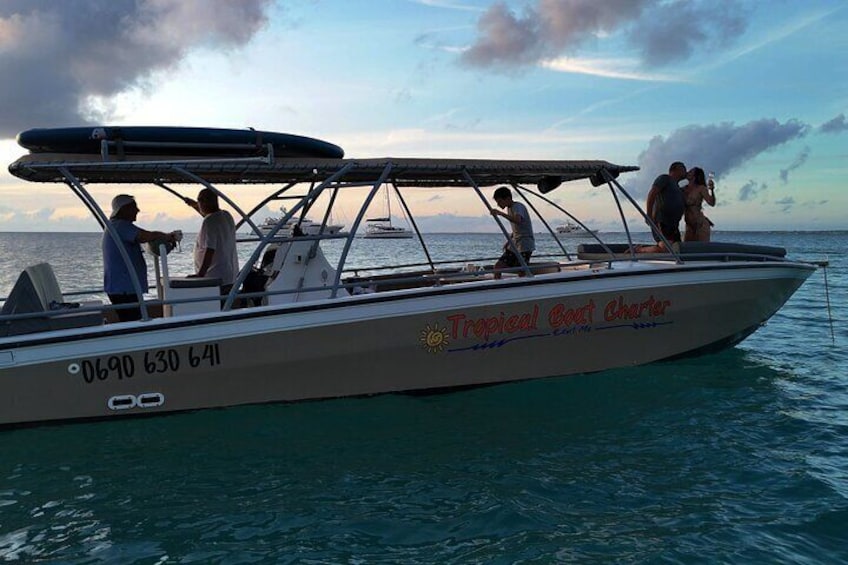 Sunset Tour of Saint Martin with Champagne