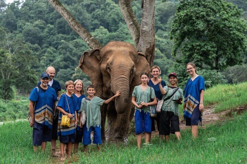 Chiang Mai Elephant Care, Bamboo Rafting and Waterfall Tour