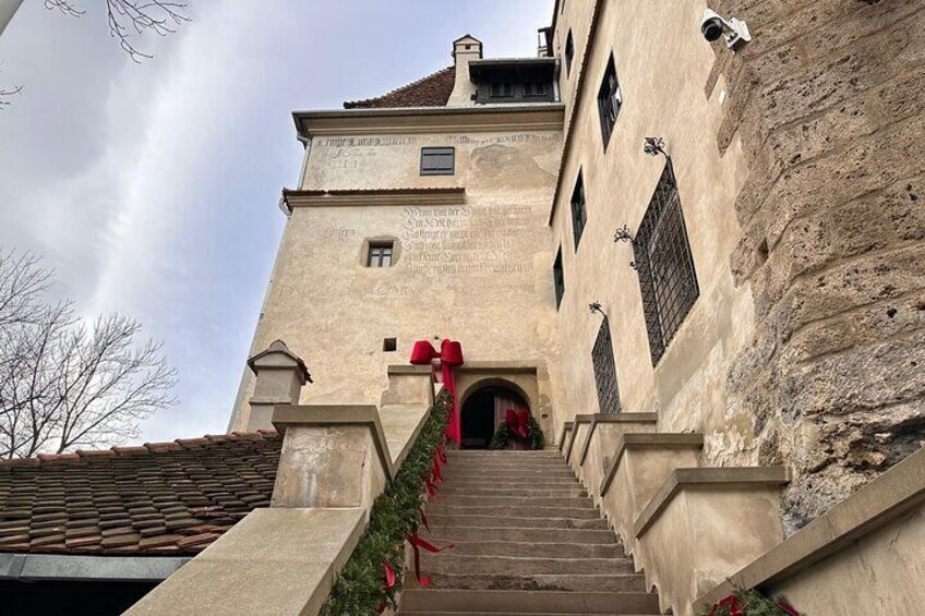 The main entrance of Dracula' s Castle