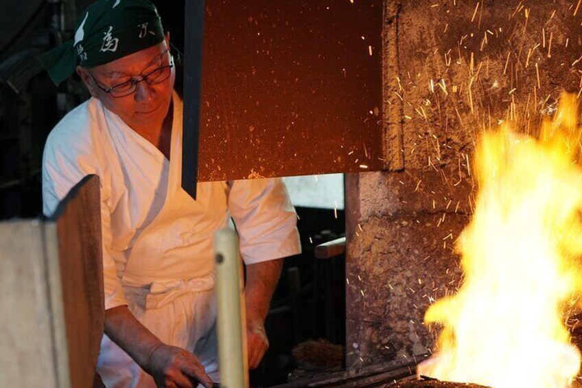 Fold Forging with the Master Swordsmith in Hiroshima