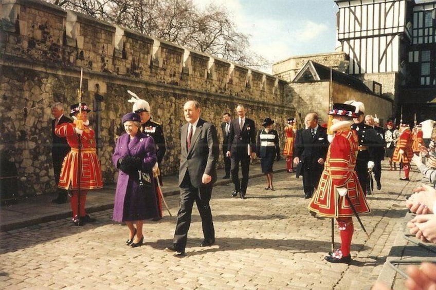 Tower of London and Queen Elizabeth II