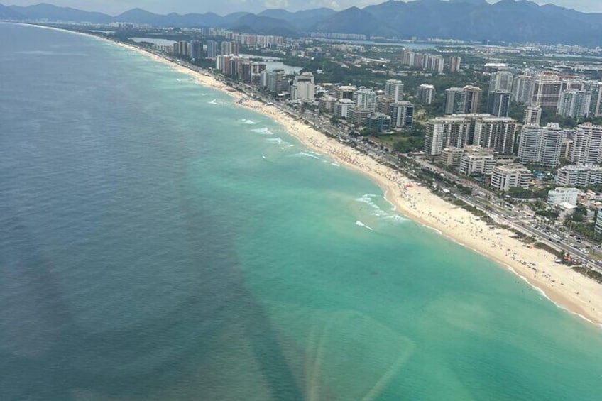 Rio de Janeiro: Helicopter tour on the beaches - 15 min