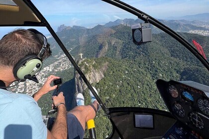 Rio de Janeiro: Helicopter Flight Without Doors Christ the Redeemer