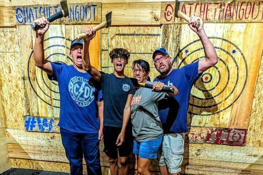 90 Minute Axe Throwing Guided Experience St Pete Hatchet Hangout