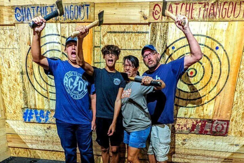 90 Minute Axe Throwing Guided Experience St Pete Hatchet Hangout