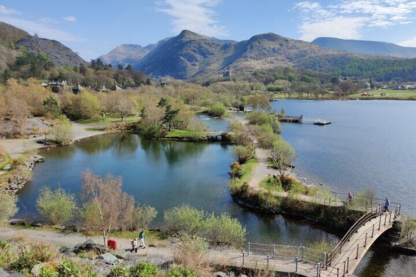 Llanberis Snowdon view