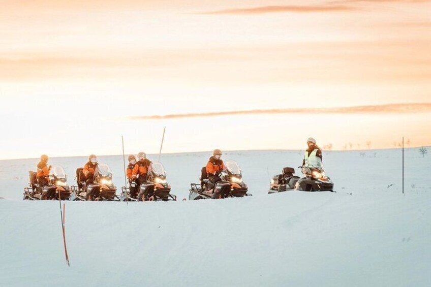 Snowmobile and Icefishing Adventure