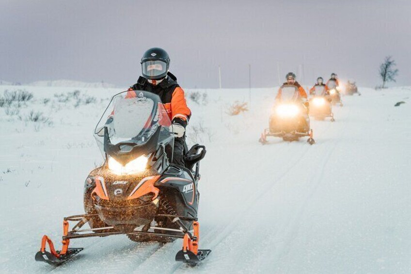 Snowmobile and Icefishing Adventure