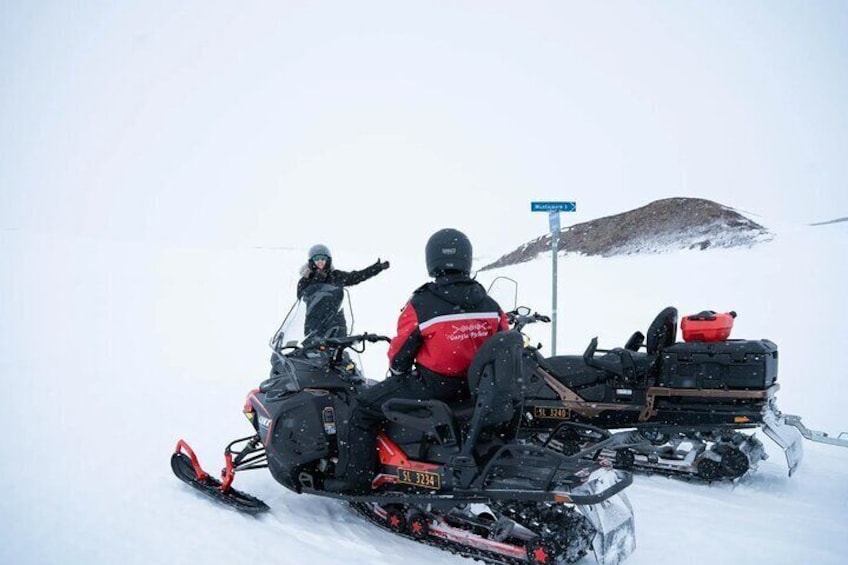 Snowmobile and Icefishing Adventure