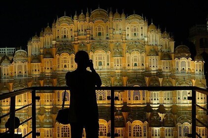 Jaipur ved nat tur med Nahargarh Fort Views