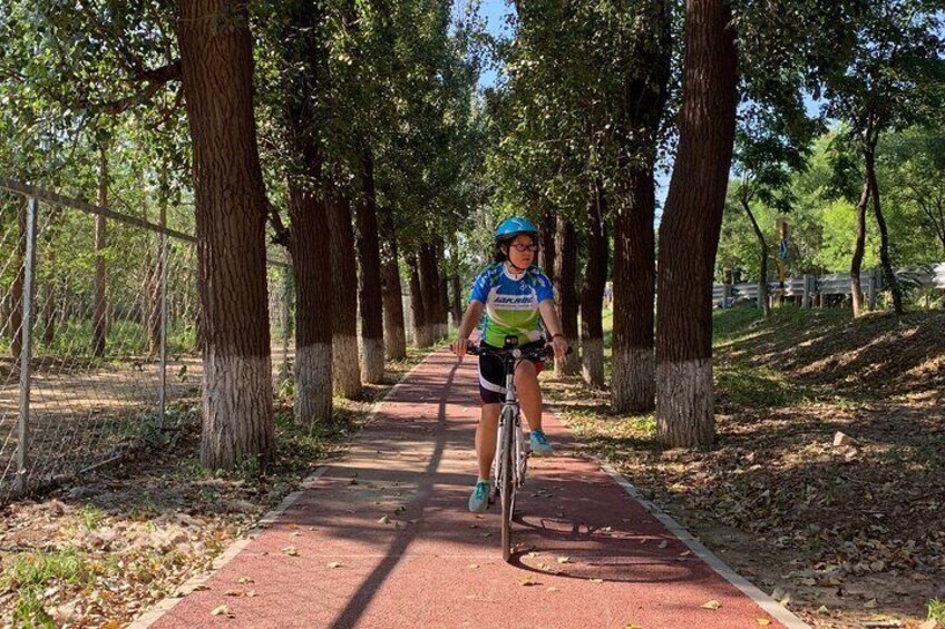 Riverside Cycling with a Native 