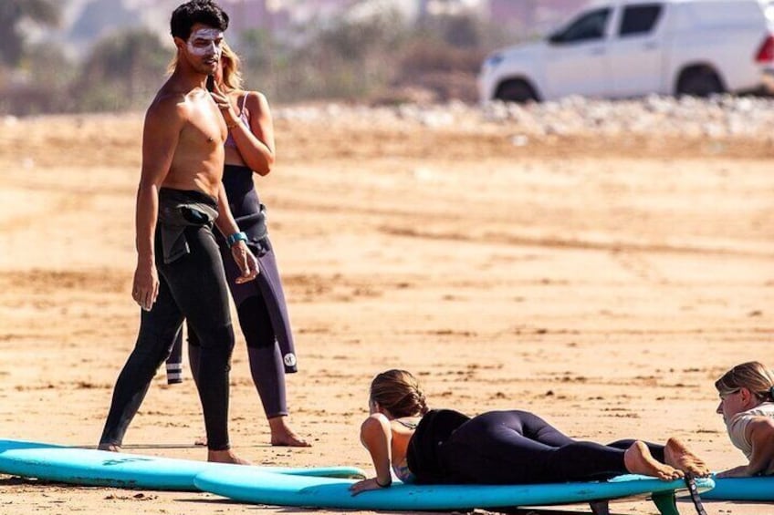 2 Hour Surfing Lessons in Tamraght and Taghazout Area