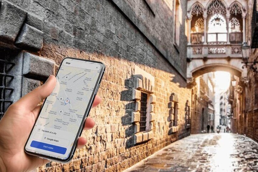 Barcelona interactive self-guided historical walking tour