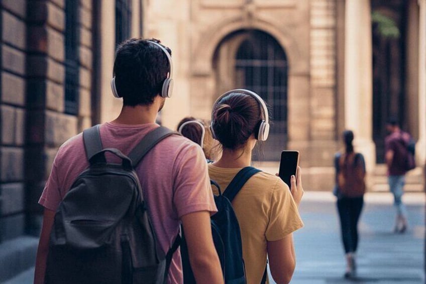 Barcelona interactive self-guided historical walking tour
