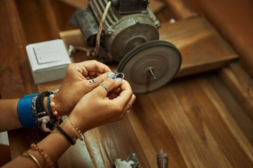 Silver Jewelry Making Class at Bali Silver Class Near Bali Zoo