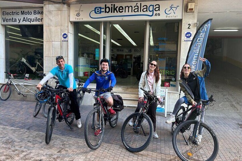 Leaving Ebike Malaga shop