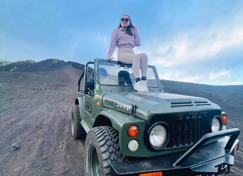 Picture 6 for Activity The Batur Volcano jeep tour and black lava