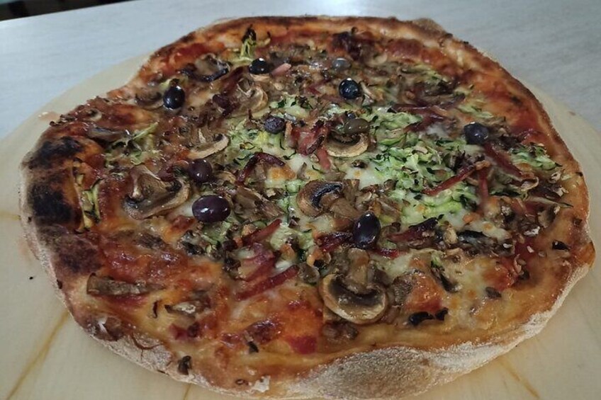 Ostuni Pizza Cooking Class Cooked in a Wood-Fired Oven