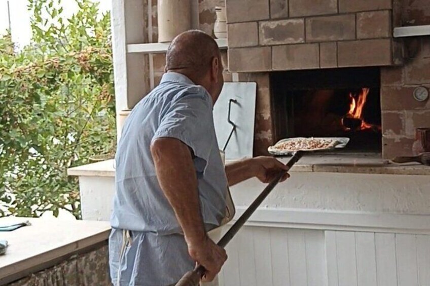 Ostuni Pizza Cooking Class Cooked in a Wood-Fired Oven