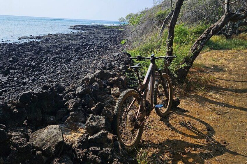 E-Mountain Bike Adventure Tour in Naalehu Hawaii