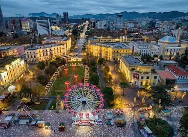 From Durres/Golem : Lights of Tirana by Night