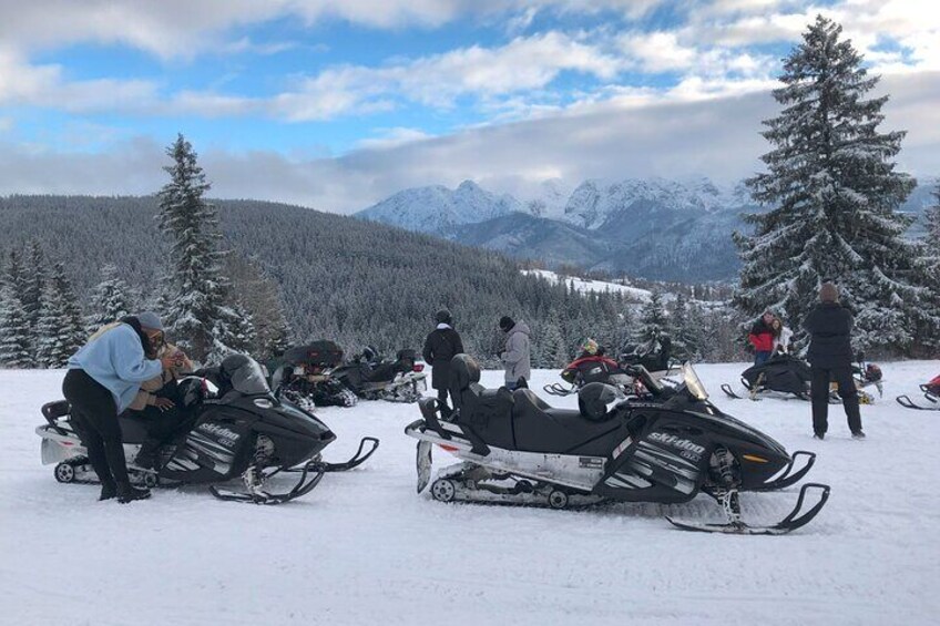 Zakopane NIGHT Snowmobiles Bonfire and Transfers from Krakow 