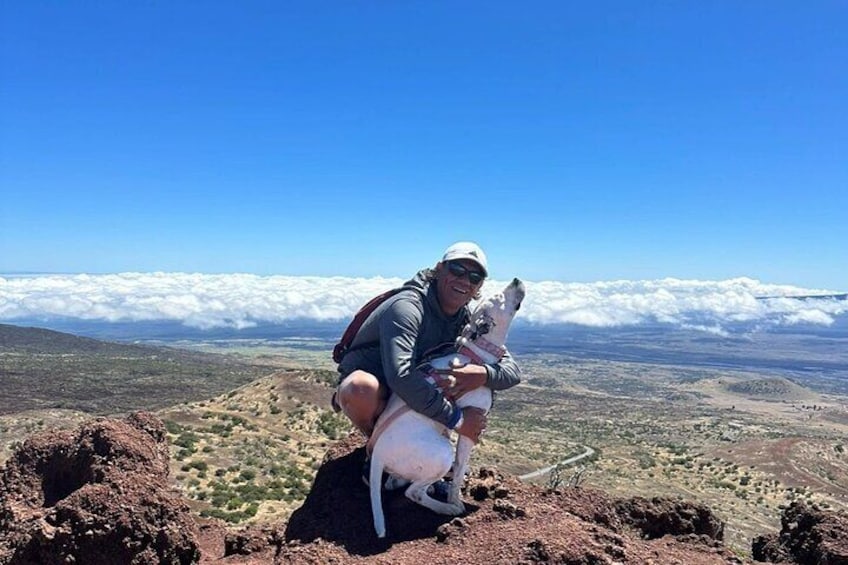 Luna and pavel on the Mauna Kea summit