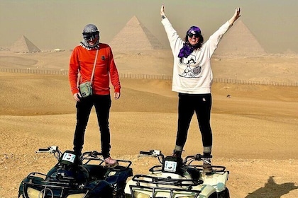 Giza pyramids, Sphinx, quad bike bike, Lunch,Camel ride, Dinner cruise