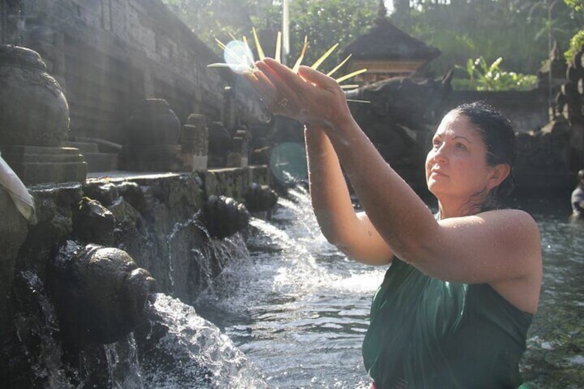 Melukat Ceremony at Tirta Empul Temple