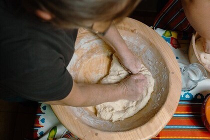 Hands-On Bolo do Caco Baking Class with a Madeiran Family