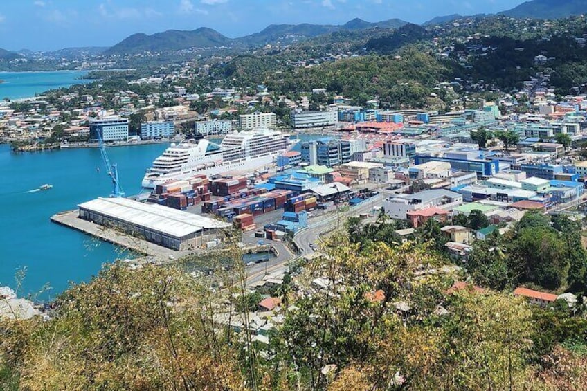 Private La Soufriere Drive-In Volcano Minibus Tour St Lucia