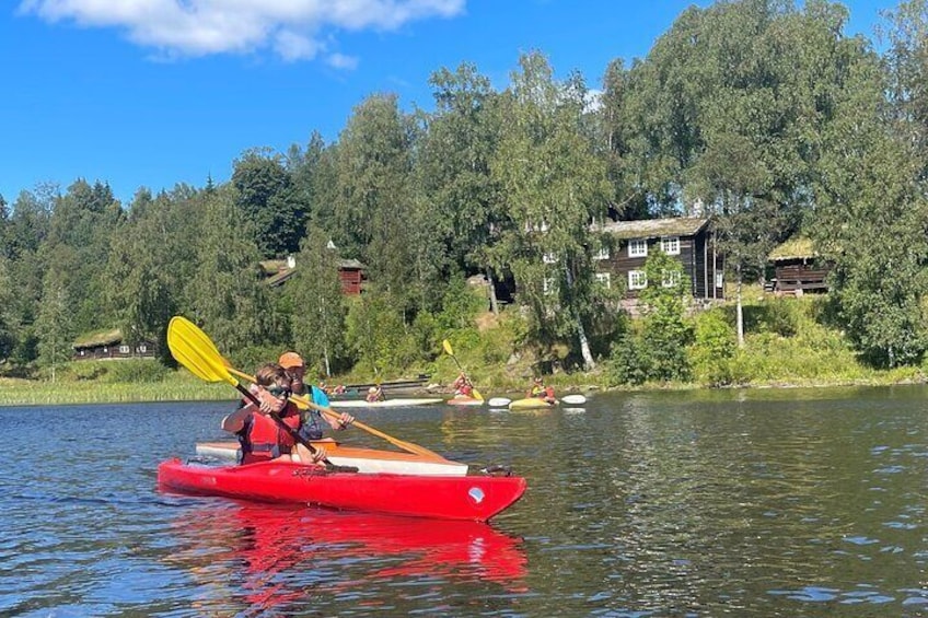 Kayak and Canoe Tour in Lake Bogstad