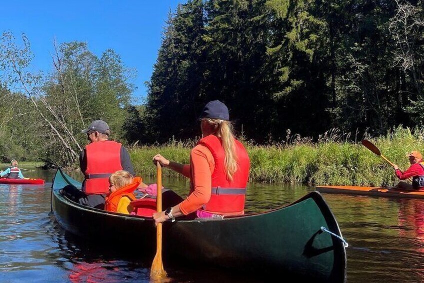 Canoeing is fun!
