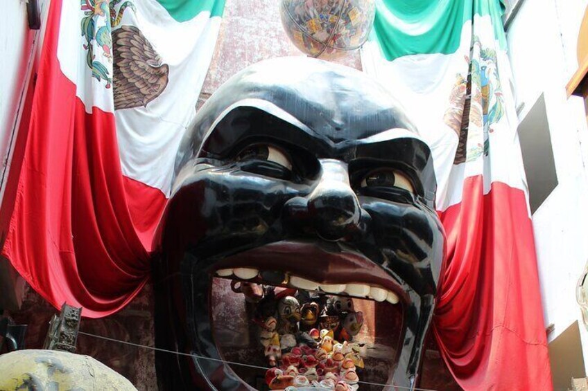 Strange giant face