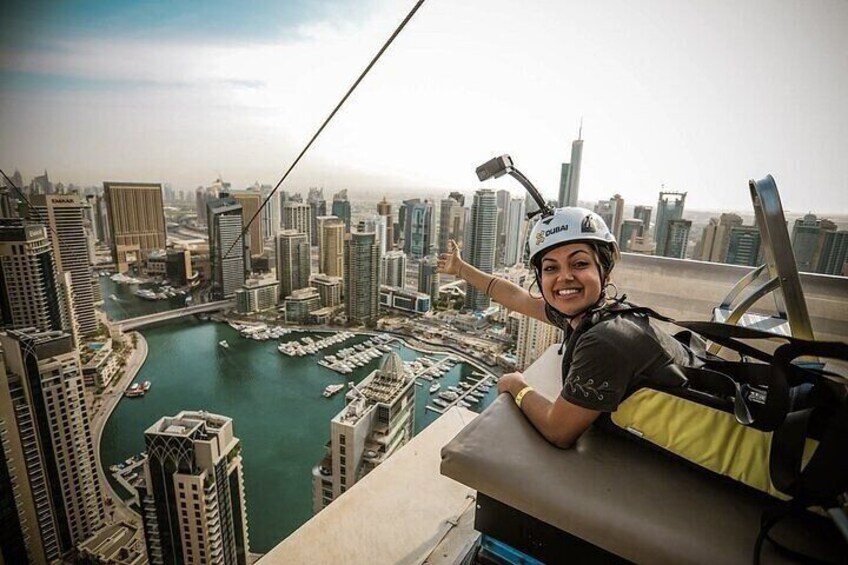 Zipline Dubai Marina Xline with Transfers Option