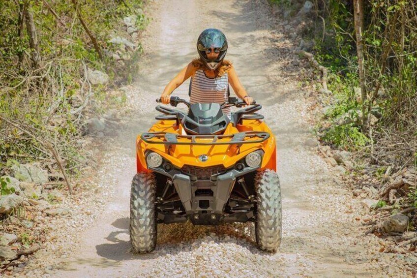 Adventure Thrill ATV Ride, Zipline, and Cenote Swim from Cancun