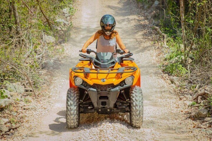 Adventure Thrill ATV Ride, Zipline, and Cenote Swim from Cancun