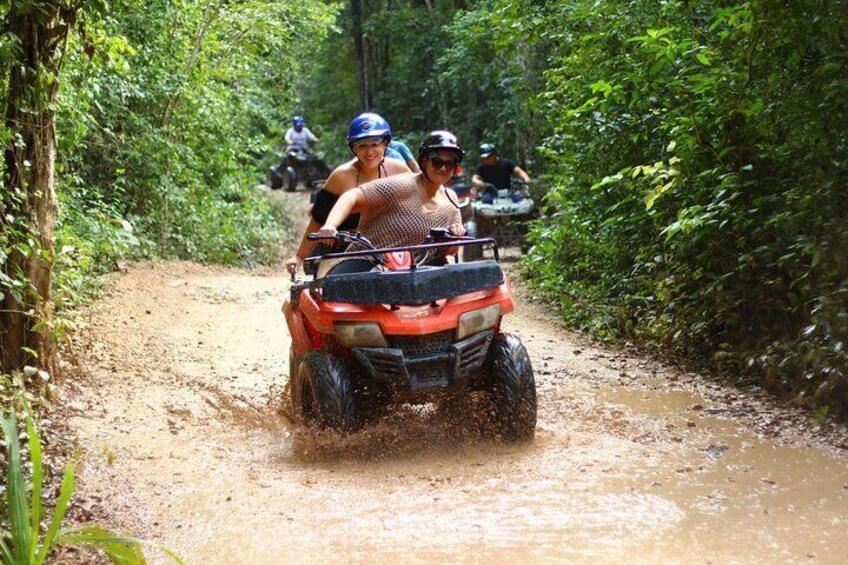 Adventure Thrill ATV Ride, Zipline, and Cenote Swim from Cancun