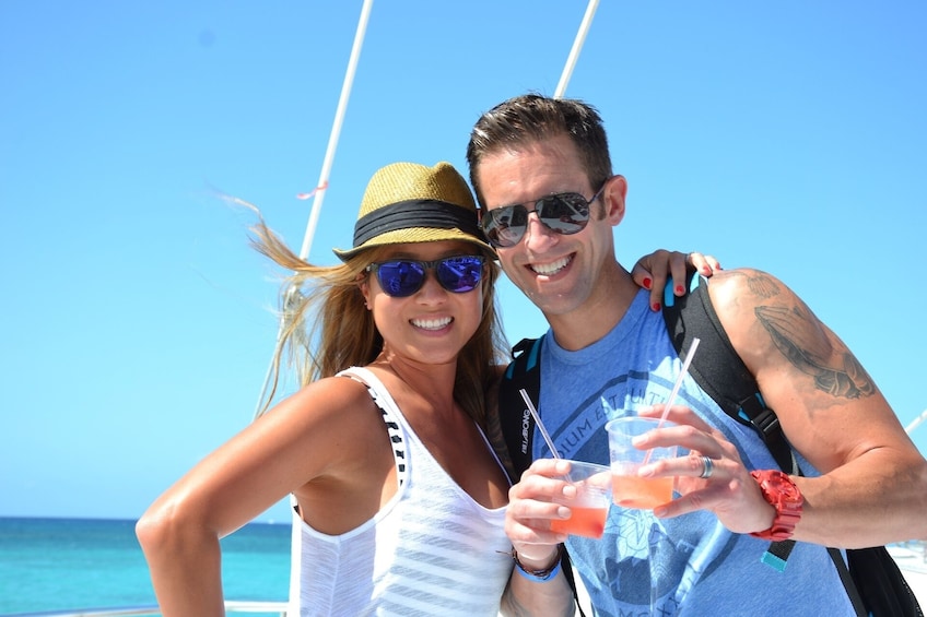 Private Montego Bay Morning Catamaran with Open Bar & Snorkeling