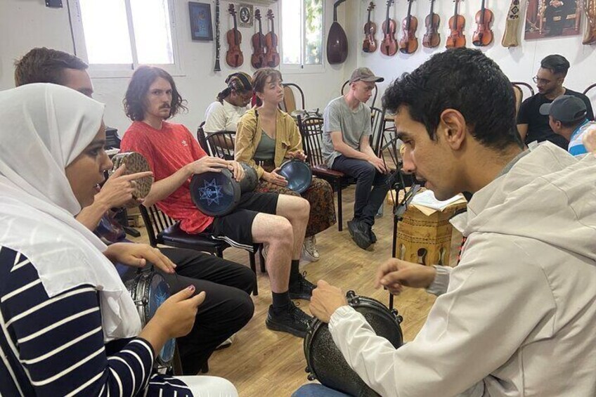 Arabo-Andalusian Music Lesson, with all instruments in Tangier