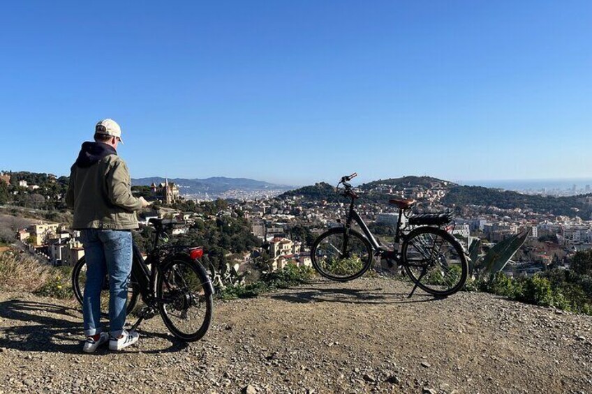 Barcelona to Tibidabo: Hidden Gems and Scenic views E-Bike Tour