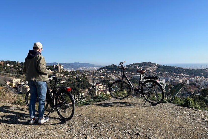 Barcelona to Tibidabo: Hidden Gems and Scenic views E-Bike Tour